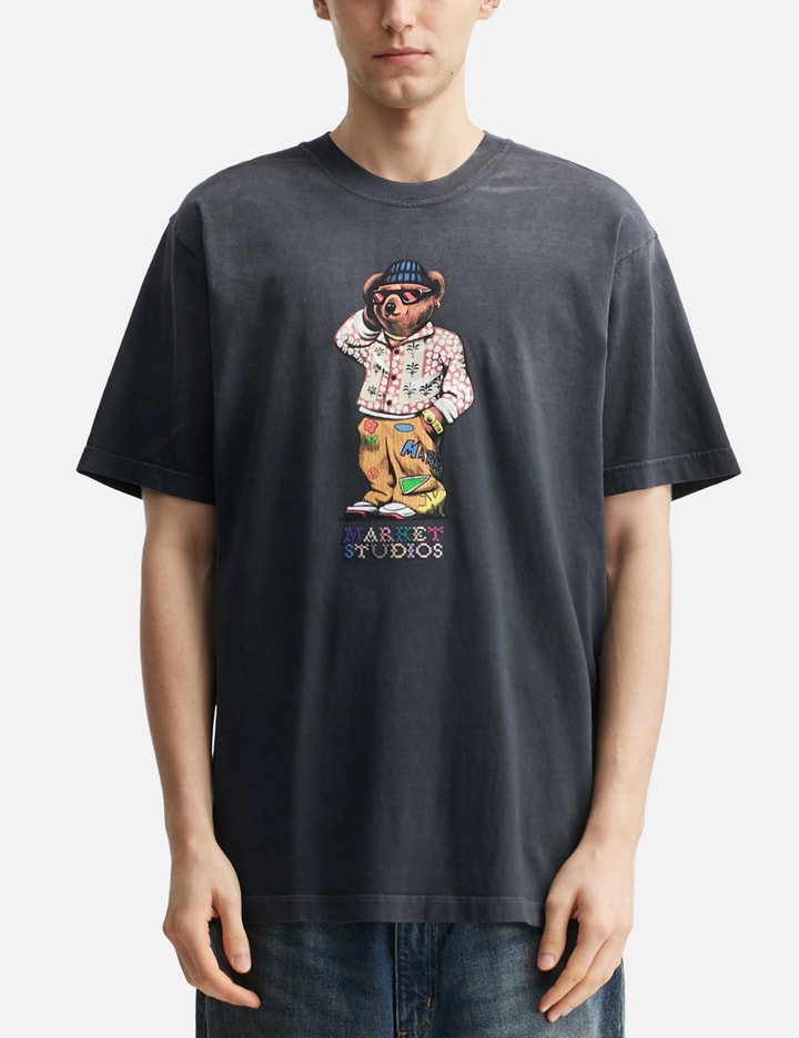 Folk Fitted Bear T-Shirt Placeholder Image