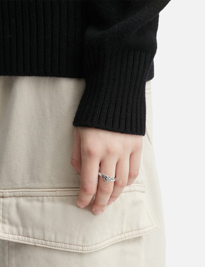 Twojeys Big Icon Galloping Ring In Silver