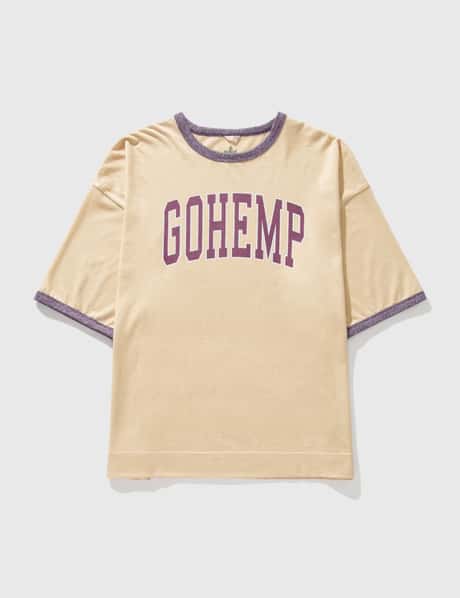 GOHEMP College Logo Wide Ringer T-shirt
