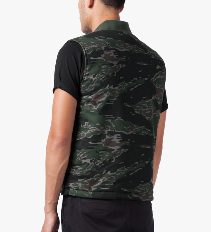 Olive Camo/Reversed Tiger Camo  Reversible Vest Placeholder Image