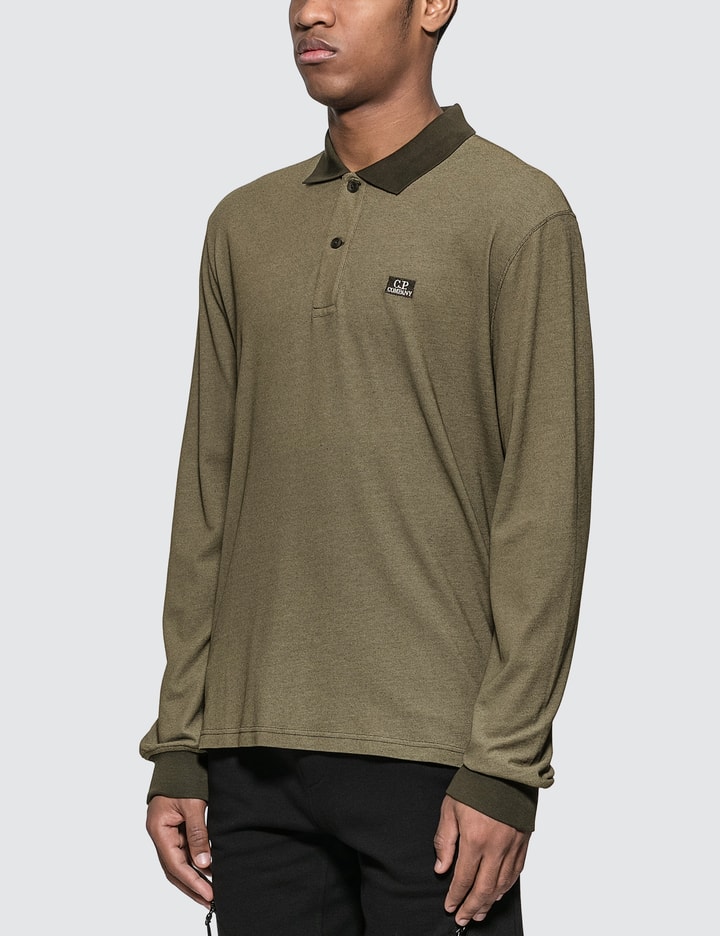 Embroidered Logo Long Sleeve Polo Placeholder Image