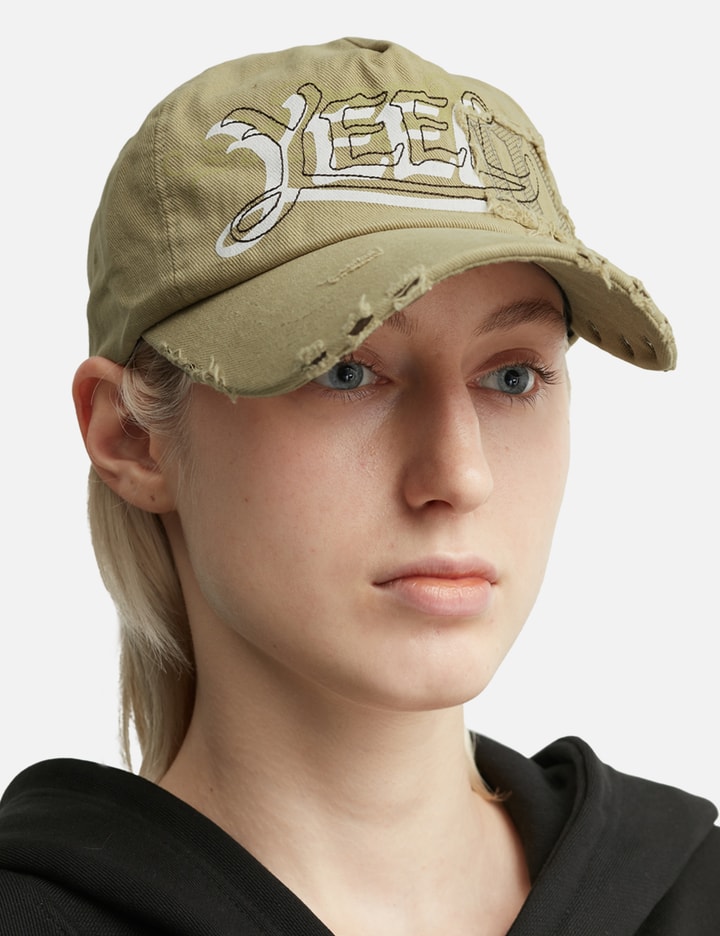 Destroyed Vintage Ball Cap Beige Placeholder Image