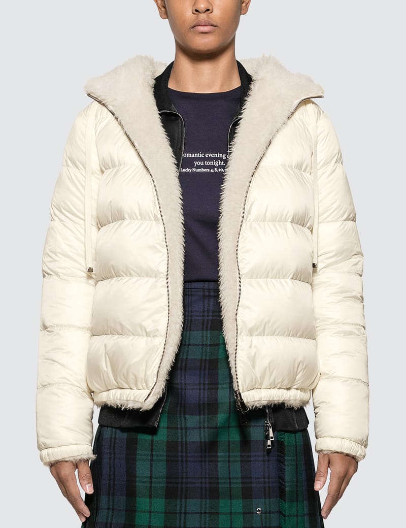 moncler cinch waist hooded jacket