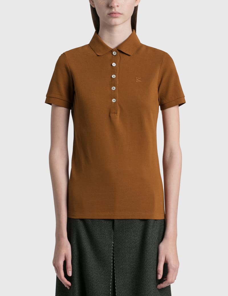 brown polo shirt womens