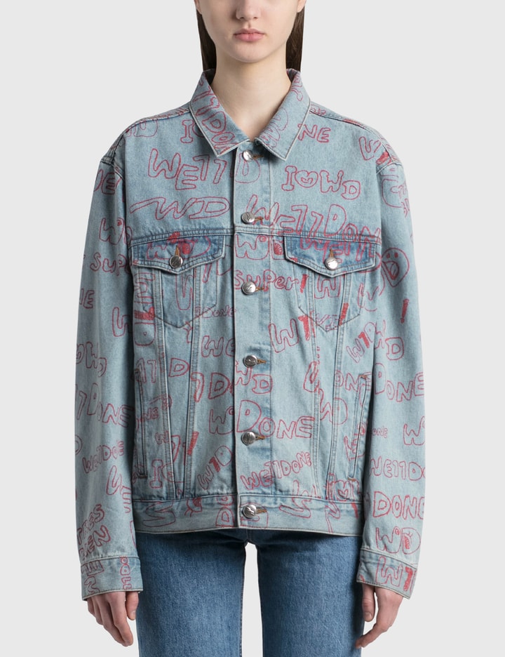 We11done - Graffiti Ver.2 All-over Print Denim Jacket  HBX - Globally  Curated Fashion and Lifestyle by Hypebeast