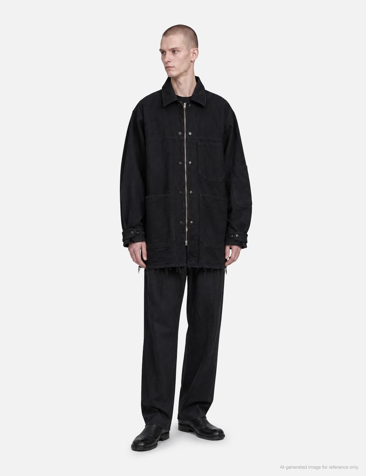 Barbell Object Denim Coverall