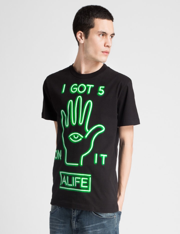 Black Alife Neon Green T-Shirt Placeholder Image