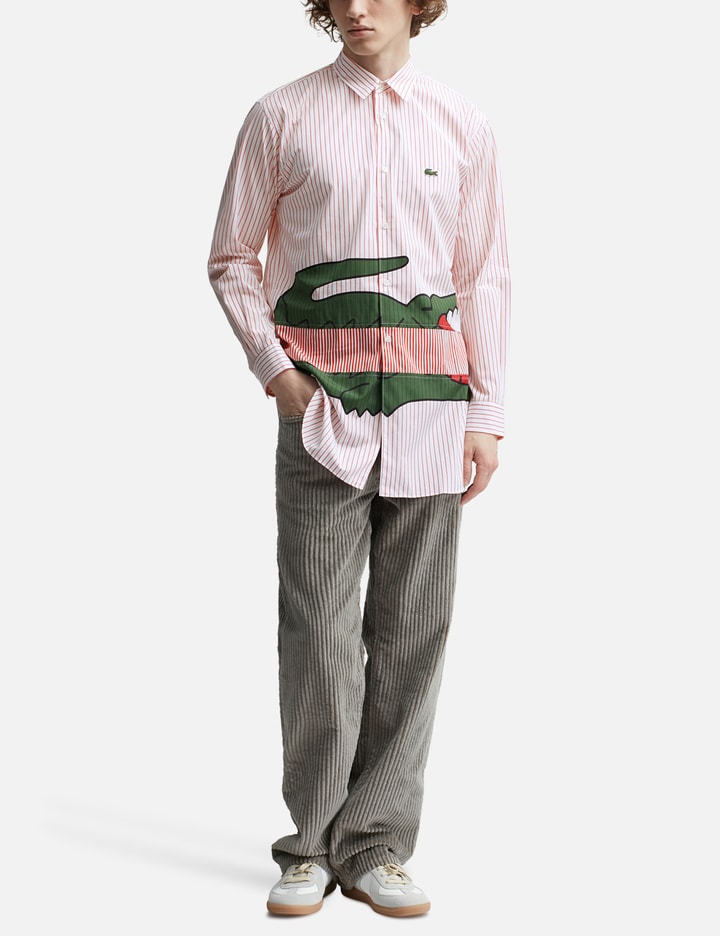 Comme Des Garcons Shirt X Lacoste Striped Shirt Placeholder Image