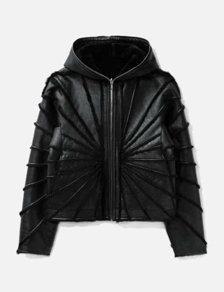 Supreme Woven Leather Varsity Jacket Black Men's - FW23 - US