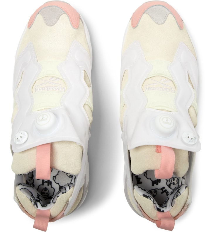 Cream White/Steel/Coral Insta Pump Fury OG "Year of Goat" Sneakers Placeholder Image