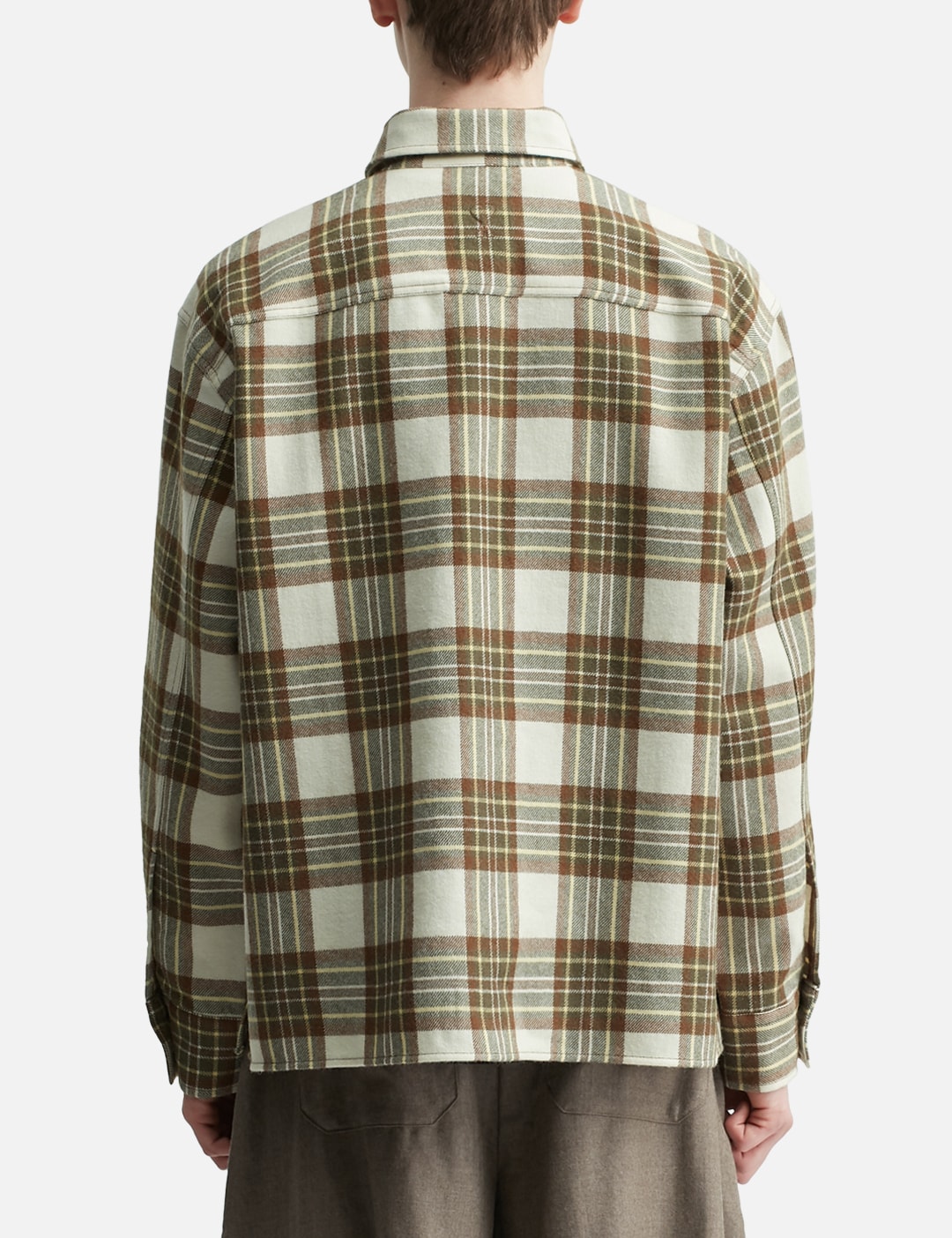 Checked Wool Overshirt view 13