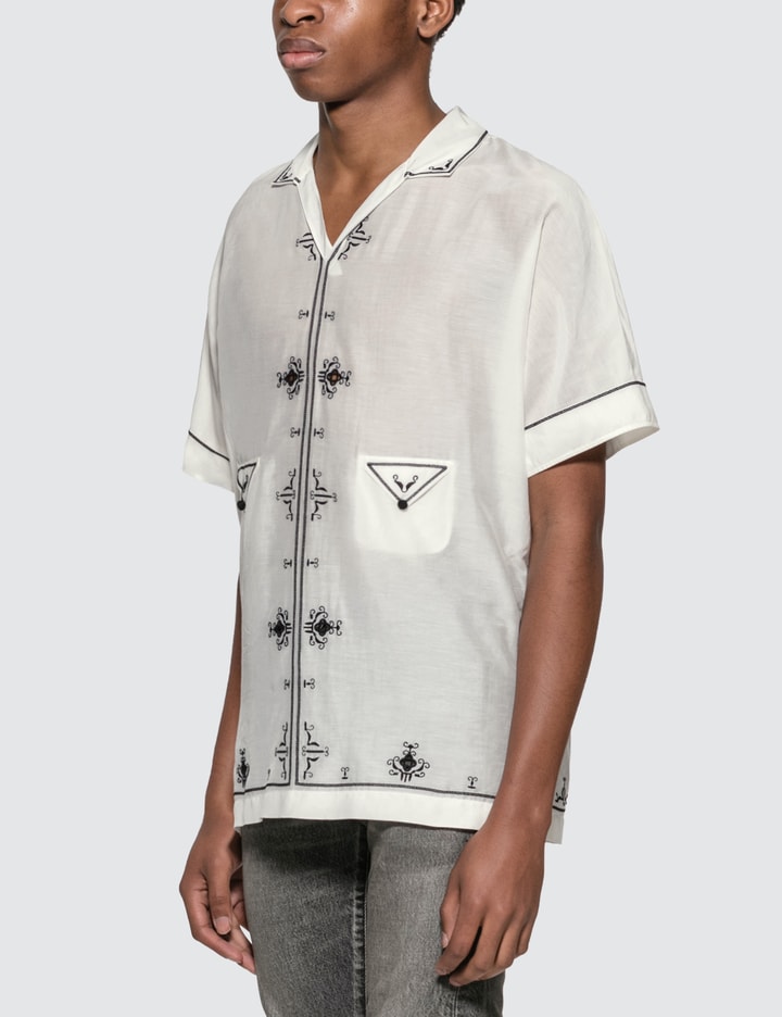 Lamé Embroidered Tunic Shirt Placeholder Image