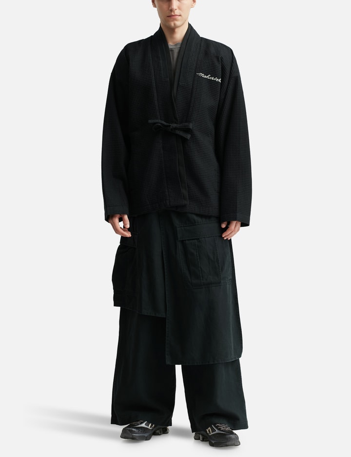 Embroidered Waffle Kimono Overshirt Placeholder Image
