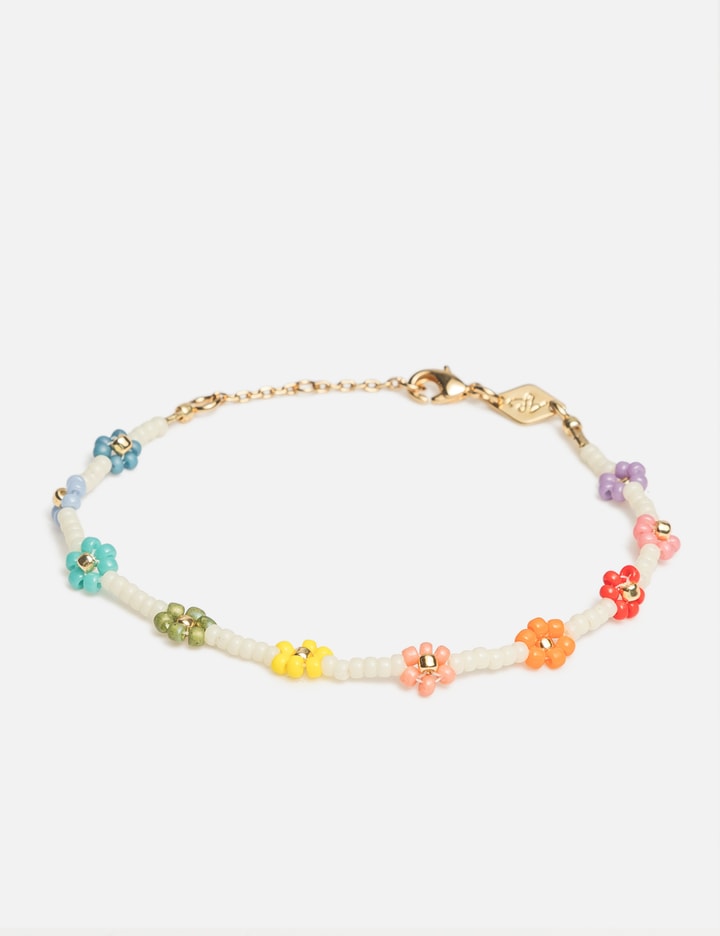 Anni Lu Flower Power Beaded Bracelet In Multicolor