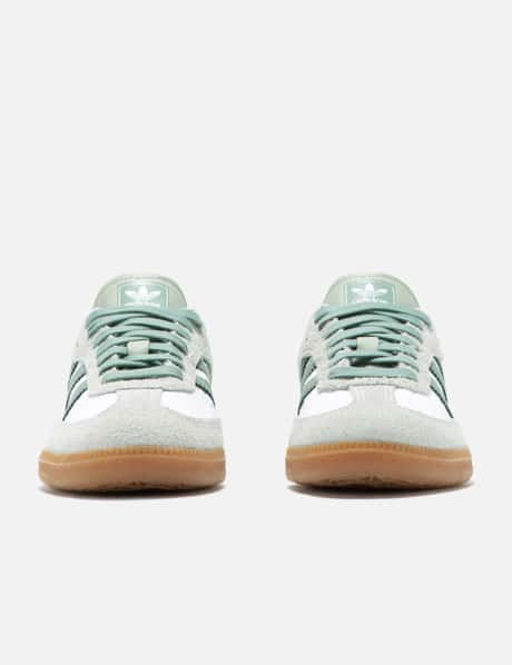 adidas gazelle silver green womens adidas Women's Samba OG Gold Metallic / White