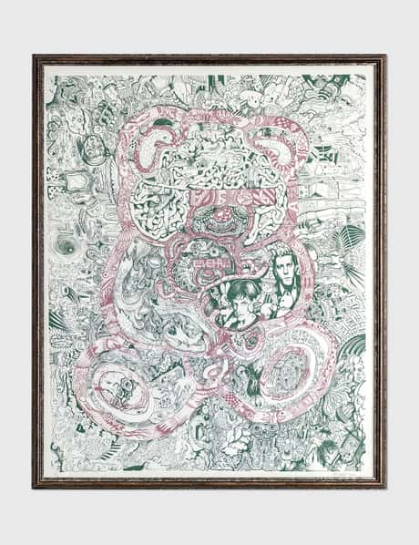 Undercover Undercover Ubear print by Jun Takahashi (with original frame from undercover)