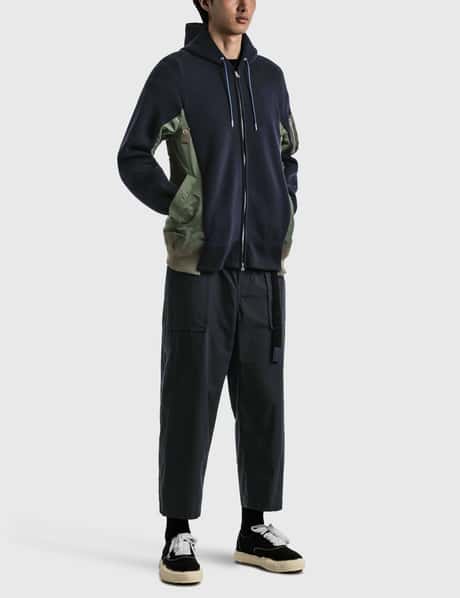 Sacai - Sponge Sweat X MA-1 Hoodie | HBX