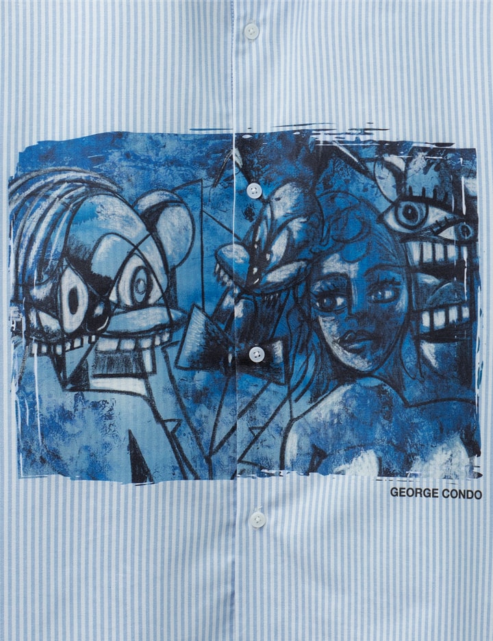 Hypebeast Hypebeast X George Condo Stripe Oxford Shirt