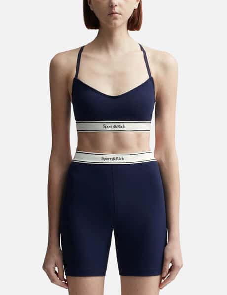 Sporty & Rich Serif Logo Sports Bralette