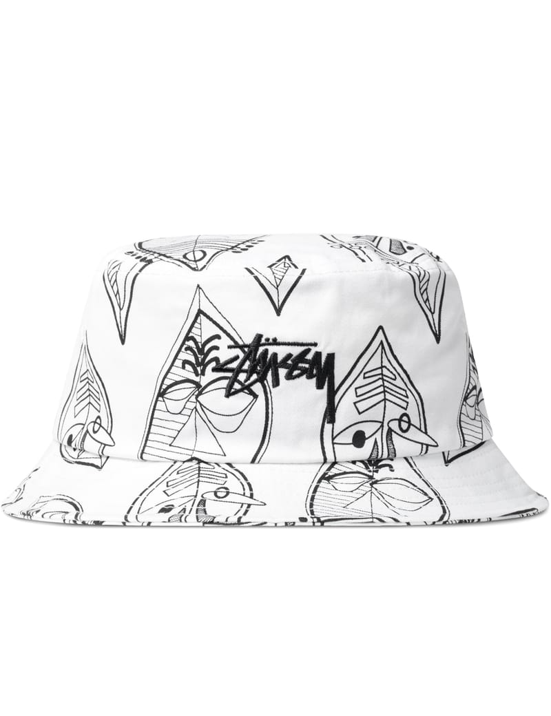 Stussy - White Zulu Bucket Hat | HBX 