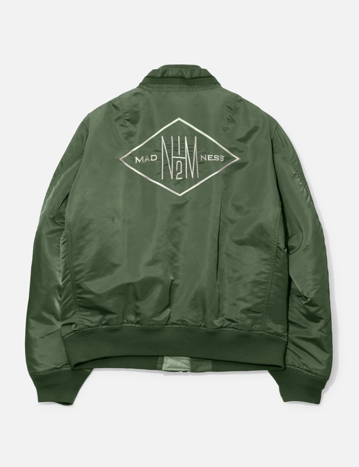 Shop Madness X N.hoolywood Ma1 Jacket In Green