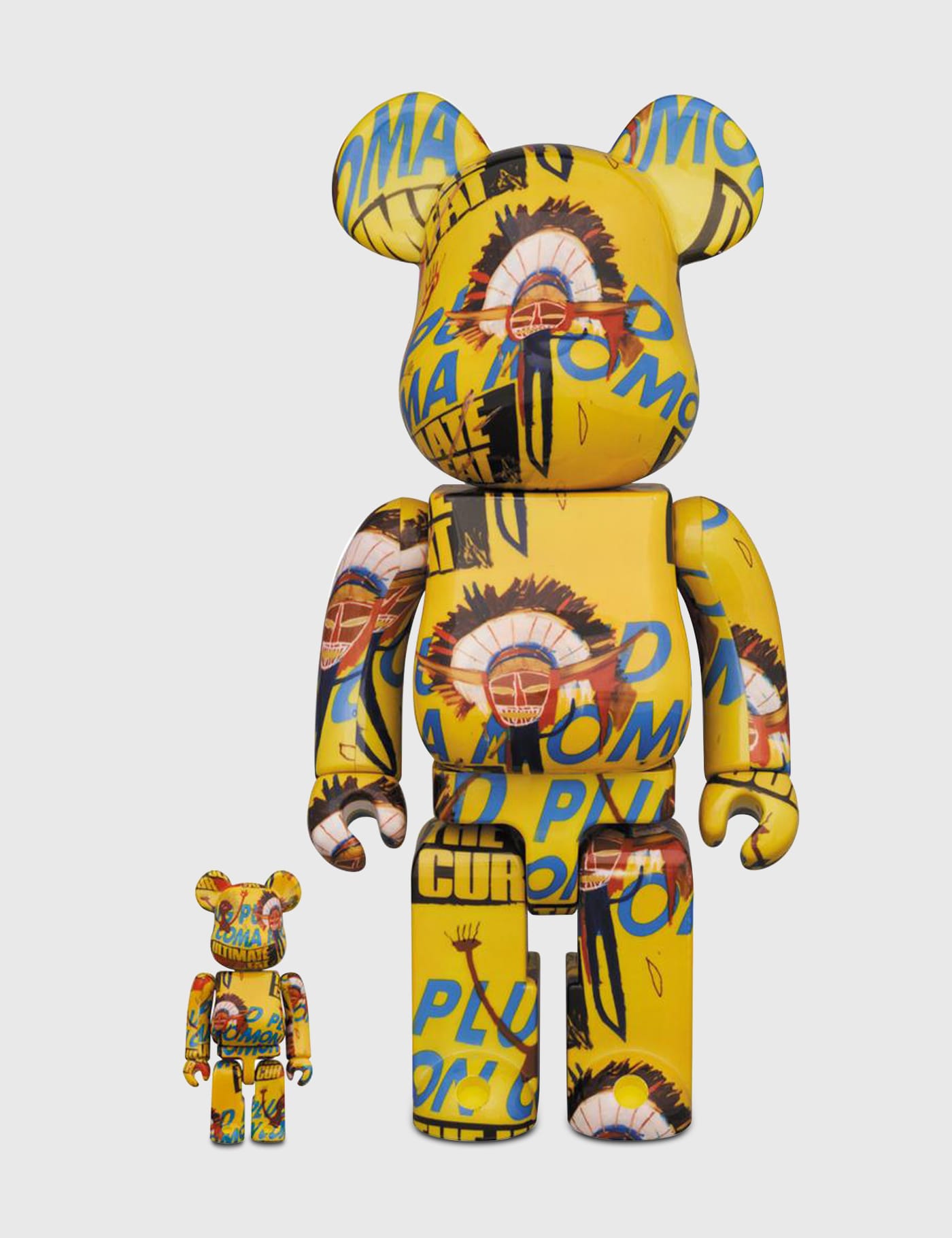 메디콤 토이 베어브릭 피규어 Medicom Toy BE@RBRICK Andy Warhol × Jean-michel Basquiat #3 100% &amp; 400%