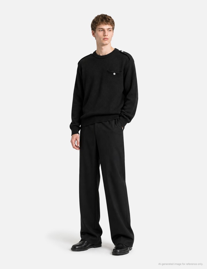 Moondal Epaulet Knit In Black