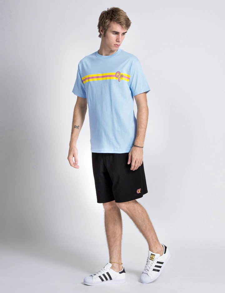 Powder Blue OF Horizontal Stripe T-Shirt Placeholder Image