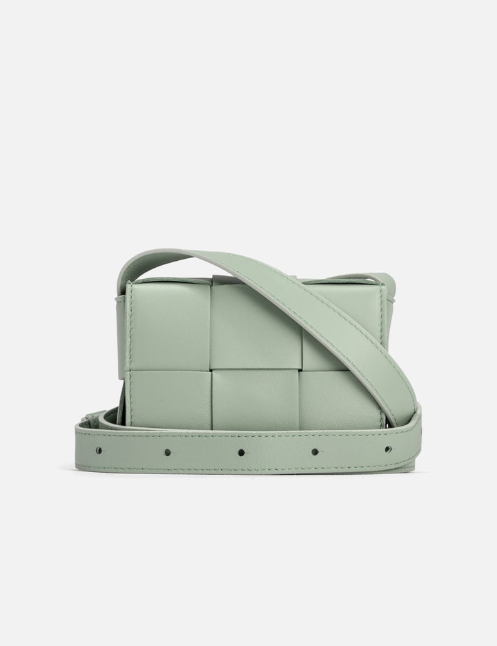 Bottega Veneta Cassette Intrecciato Leather Shoulder Bag - Women - Green Cross-body Bags