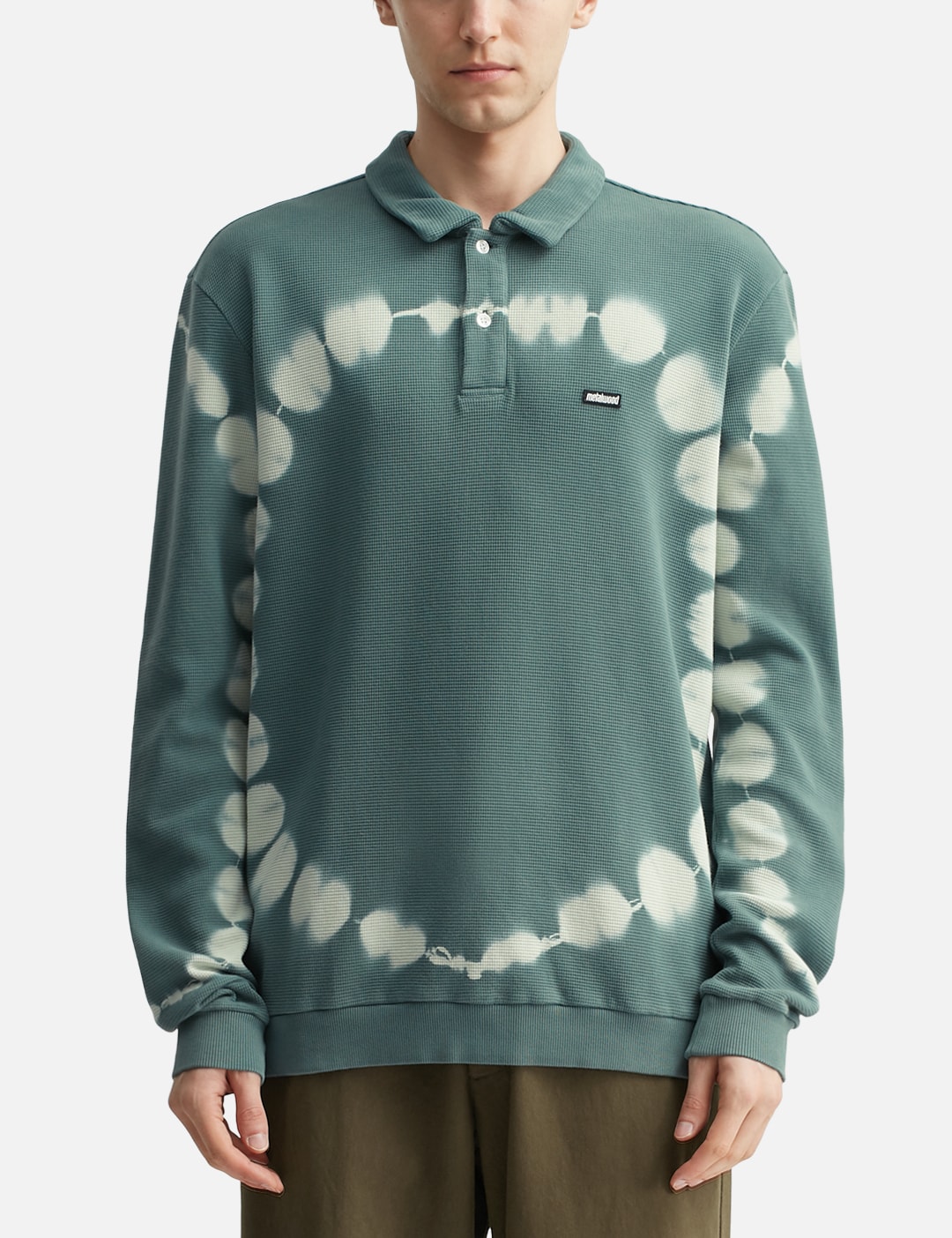 Mini Metal Logo Longsleeve Thermal Polo view 18