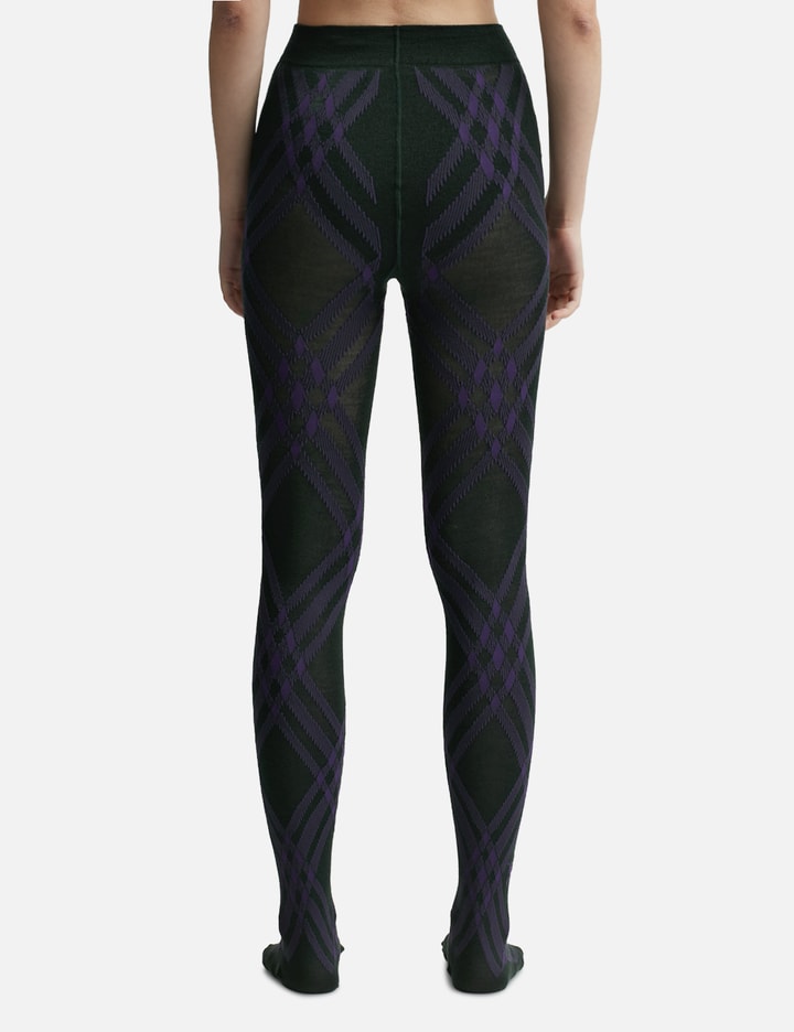 Burberry Check Wool Blend Tights In Multicolor