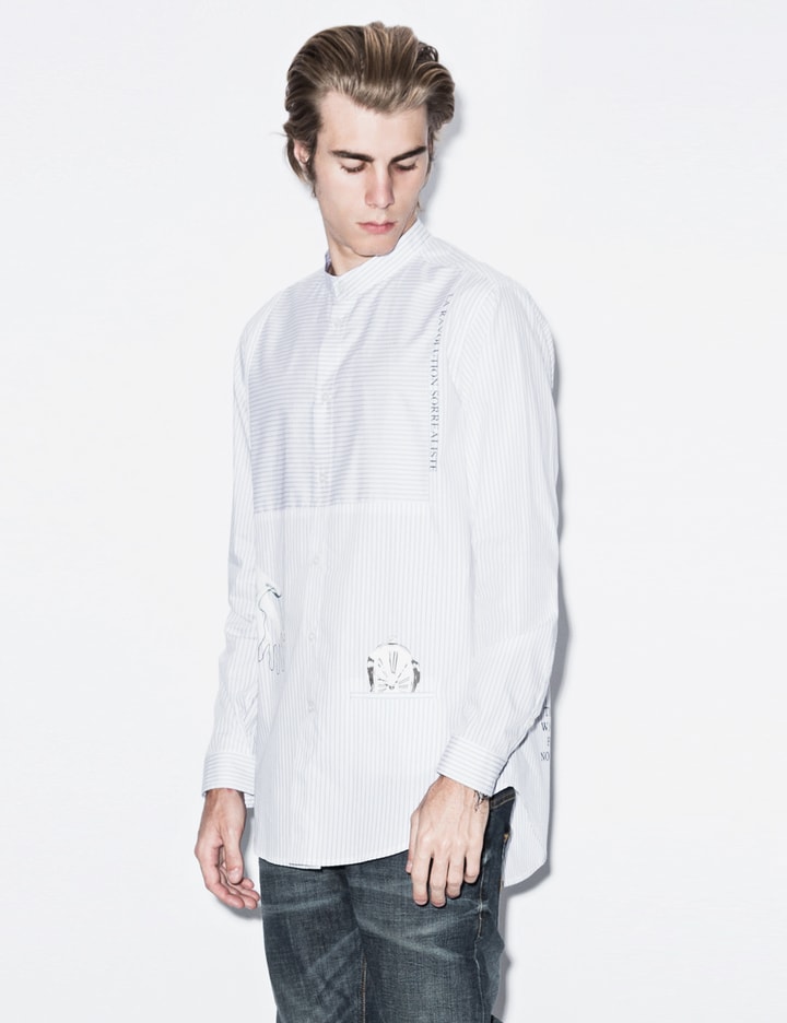 White Stripe With Clock Shirt Placeholder Image