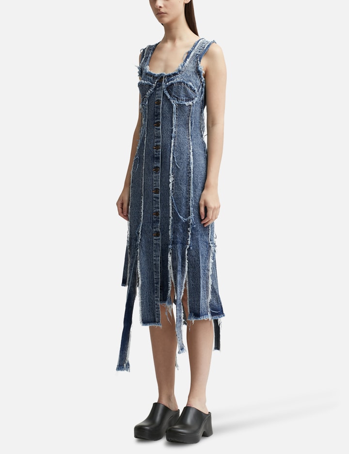 DESTROYED DENIM CORSET DRESS Placeholder Image