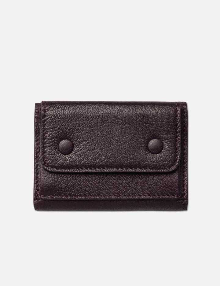 Snap button leather wallet Placeholder Image