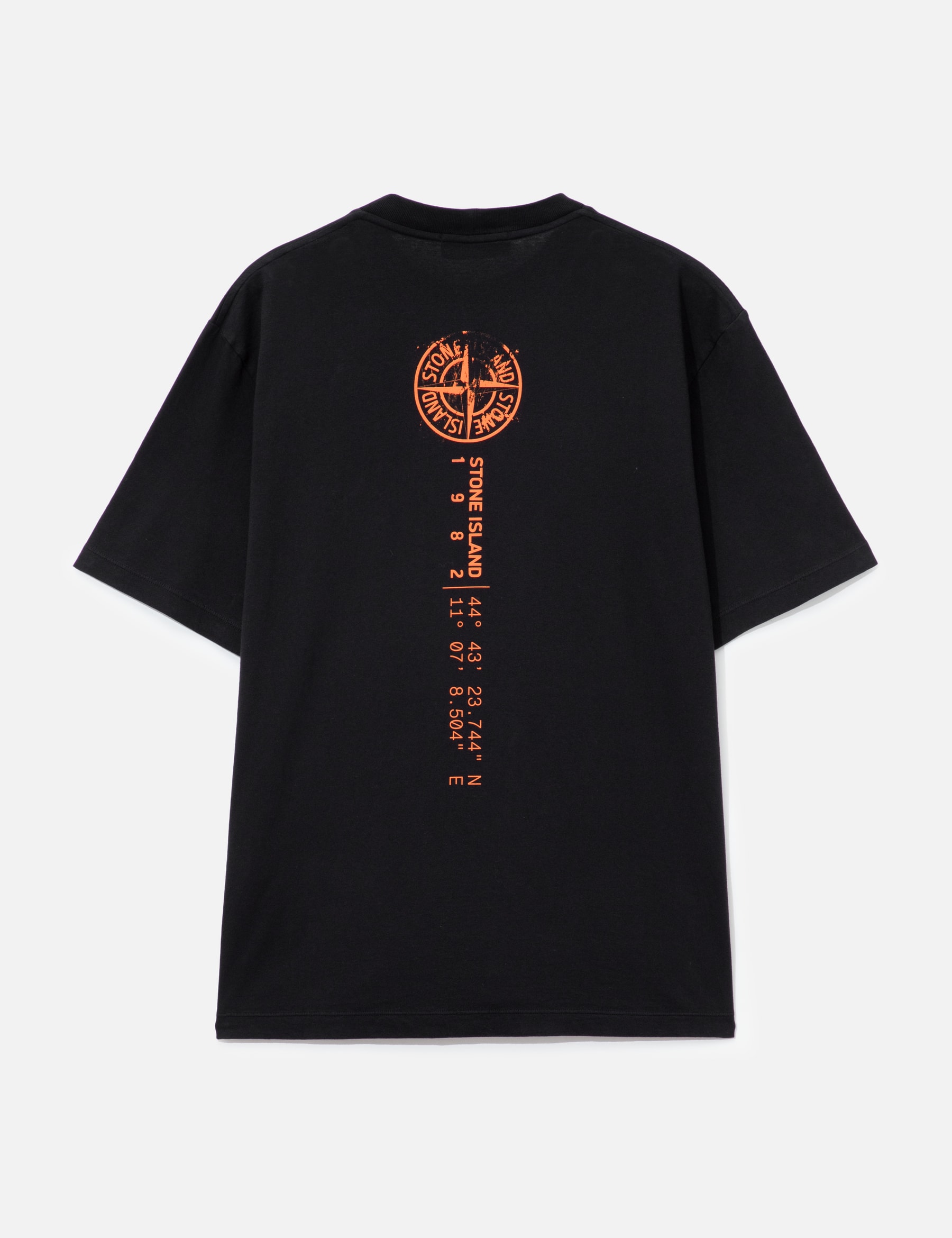 Organic Cotton Jersey T-Shirt With 'Vertical Placement' Print view 8