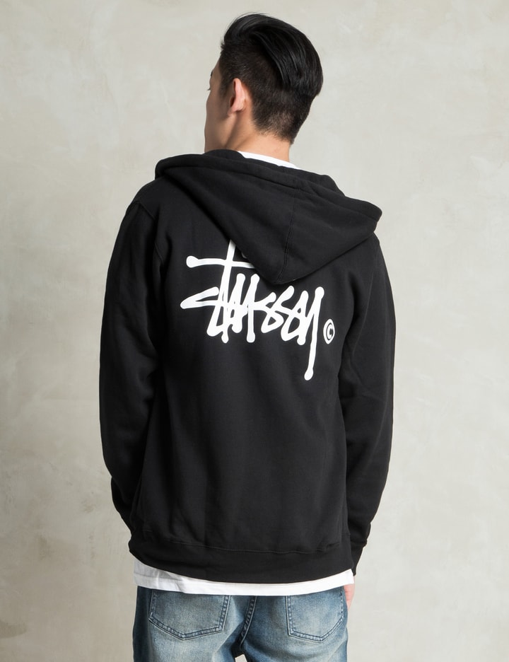 Black Basic Logo Zip Hoodie Placeholder Image