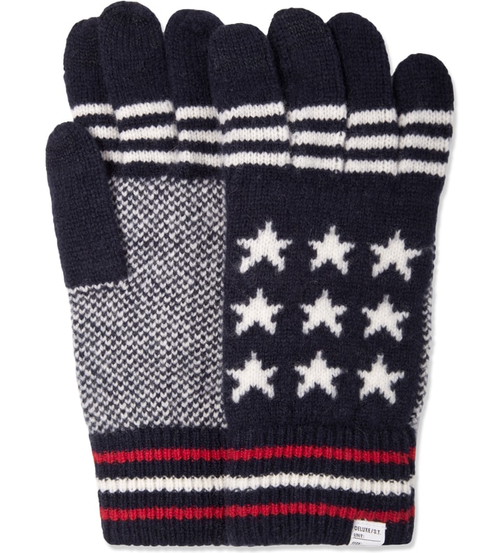 Navy Stars & Stripes Gloves Placeholder Image