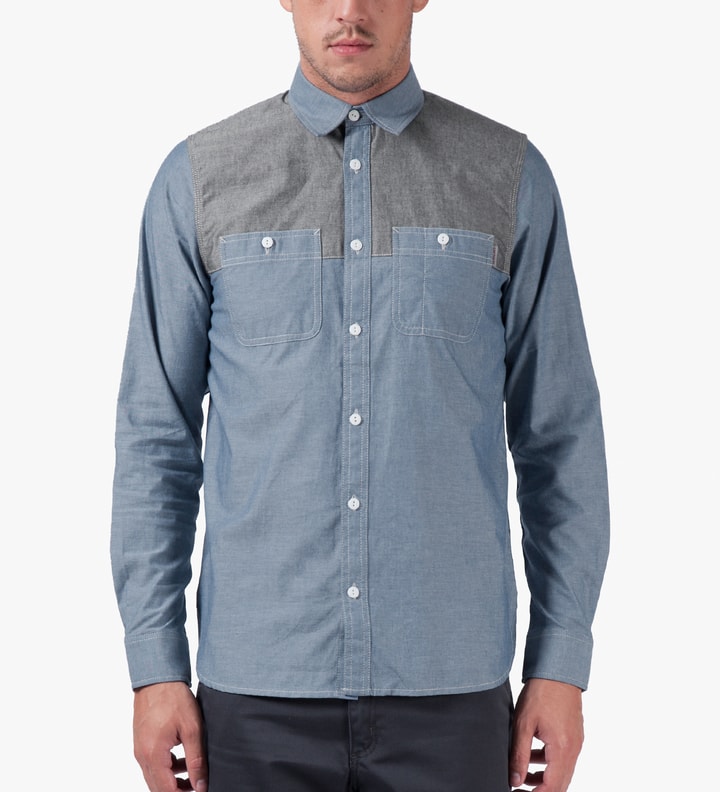 Blue/Jet Rigid L/S Harrison Shirt Placeholder Image