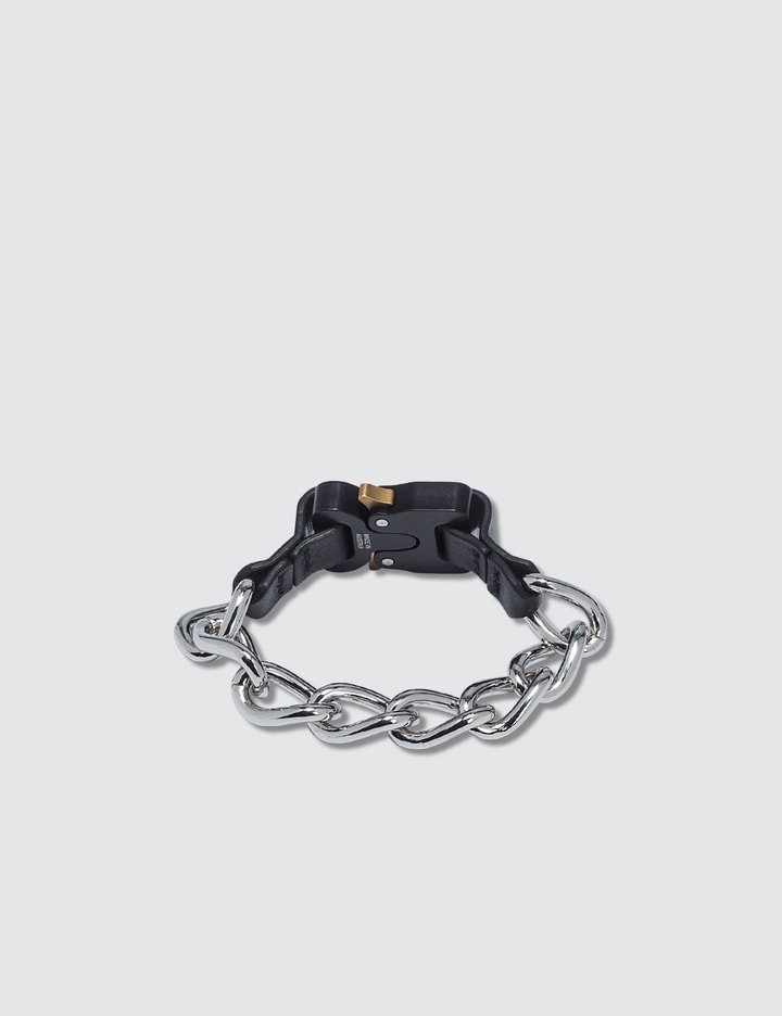 Chain Bracelet with Leather Details Placeholder Image