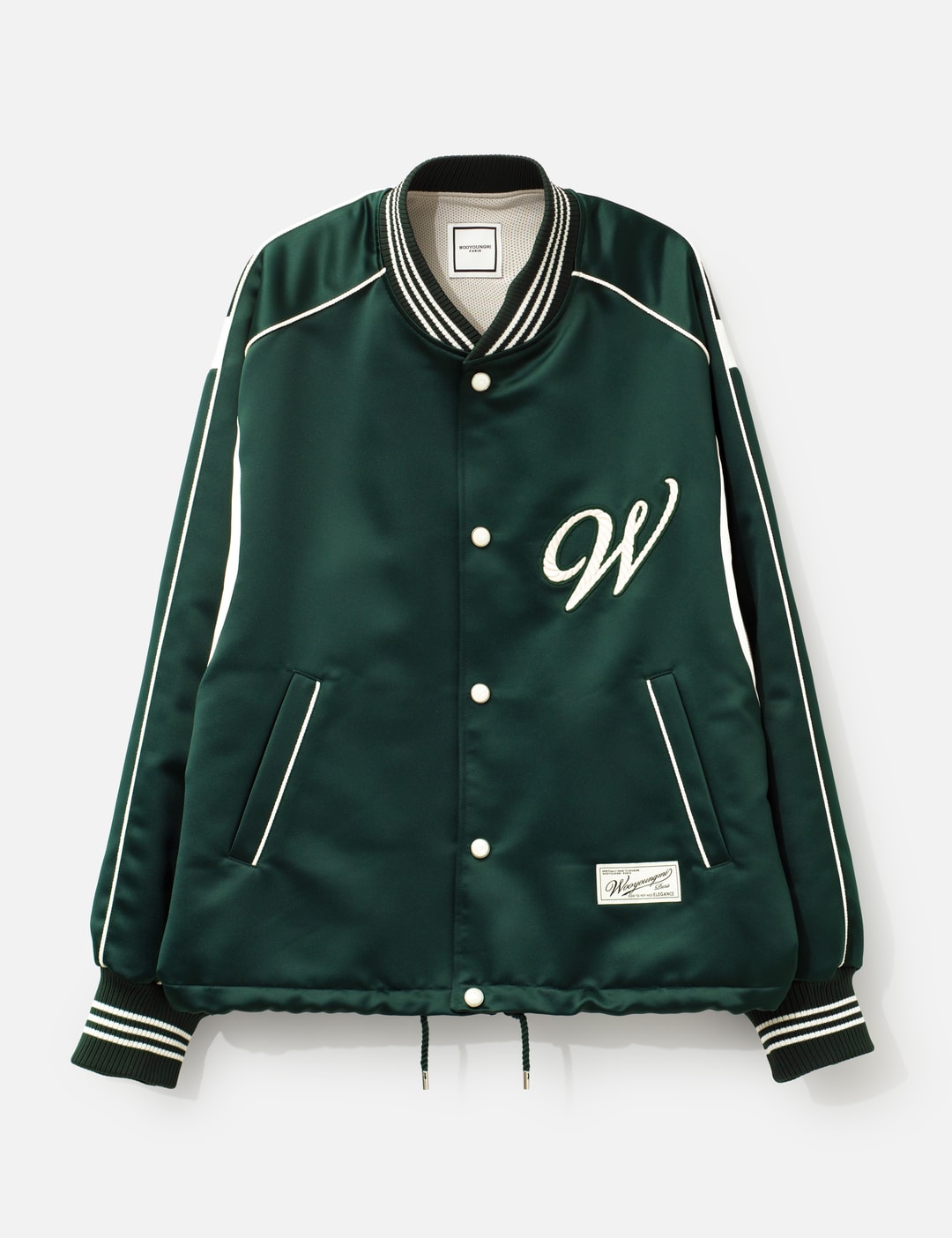 Script Logo Baseball Jacket view 7