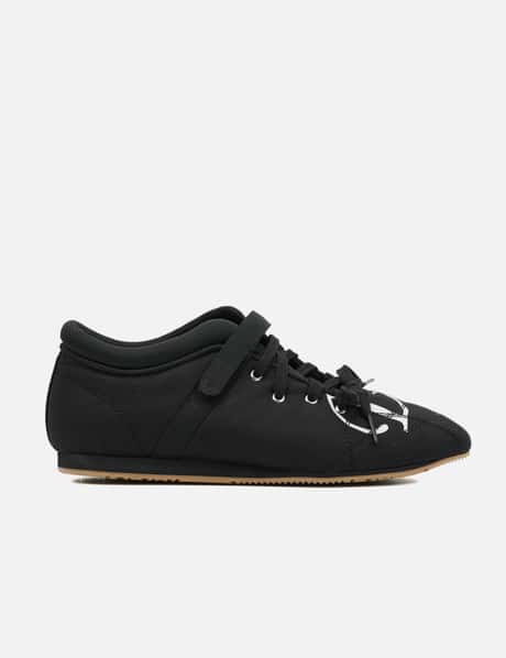 DEINET D Logo Lace Up Mozzi Shoes In Black