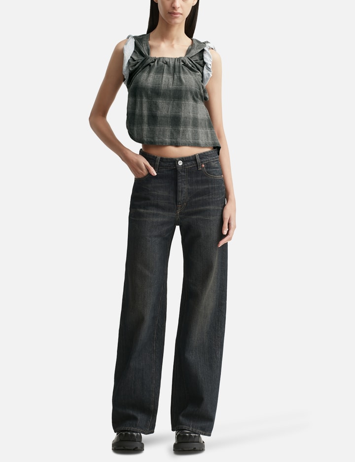 Our Legacy Navy Treble Cut Jeans In Multi