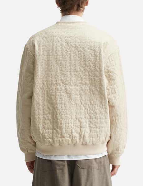 Ivory Poofy Bomber Jacket view 13