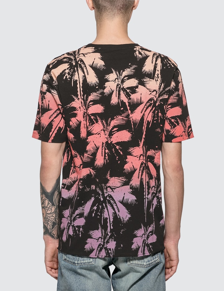 Dip Dye Palm Print T-shirt Placeholder Image