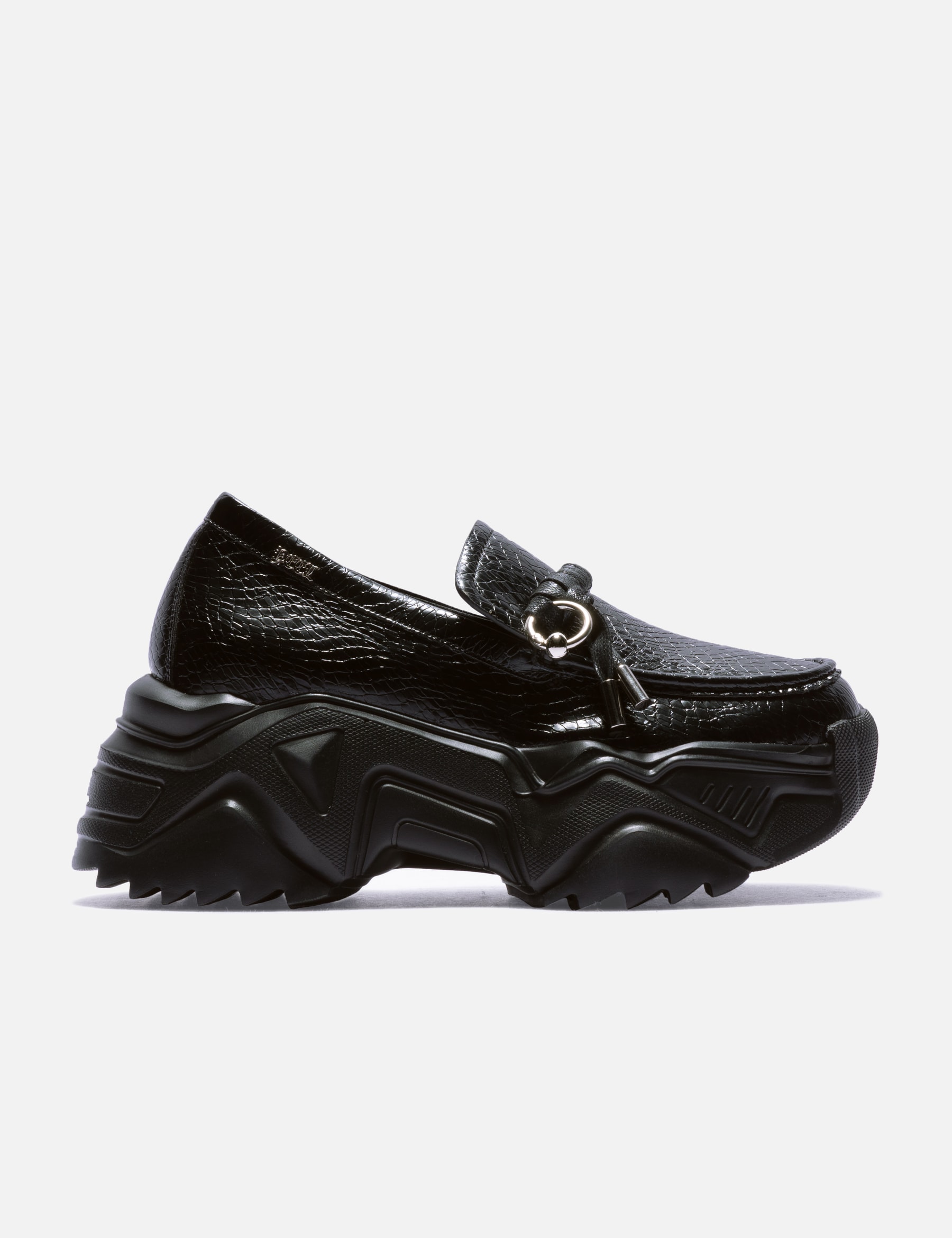 Platform Loafer Black view 13