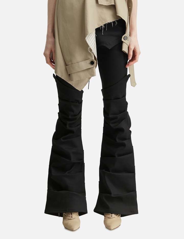 GRACE ELWOOD Lace Up Side Tuck Pants