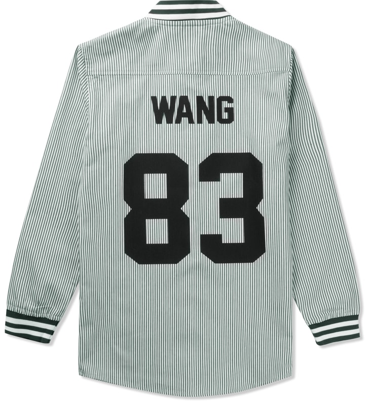 White Wang 83 Oxford Baseball Shirt Placeholder Image