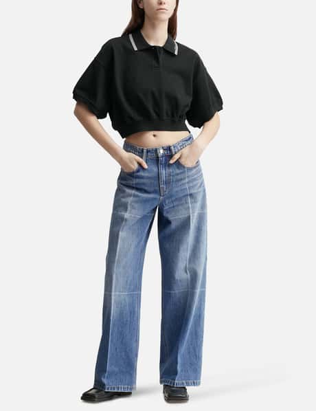 Foldline Wide Straight-Leg Jean view 11