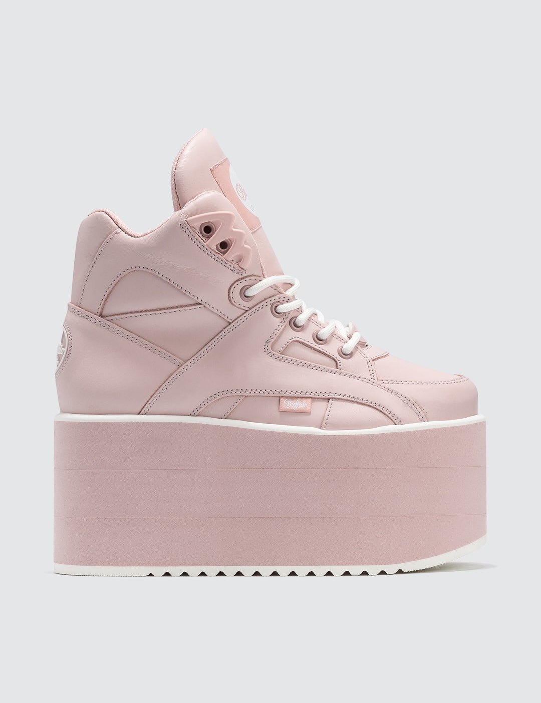 Buffalo London - Buffalo Baby Pink High Tower Sneakers | HBX - Globally Curated Fashion by Hypebeast