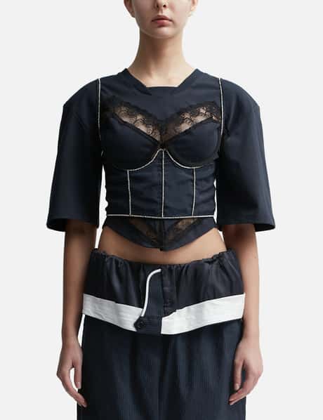 PUSHBUTTON Cropped Bustier